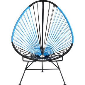 acapulco black/blue lounge chair