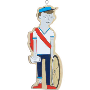 bike messenger ornament