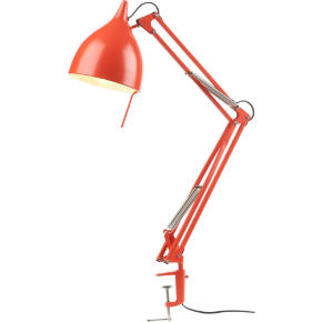 carpenter bright orange lamp