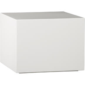 city slicker white side table