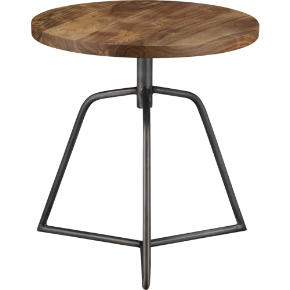 dot acacia side table-stool