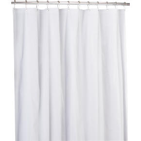eva white shower curtain liner