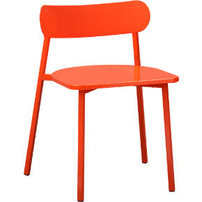 fleet hot orange chair