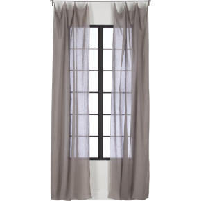 French-Belgian light grey linen panel