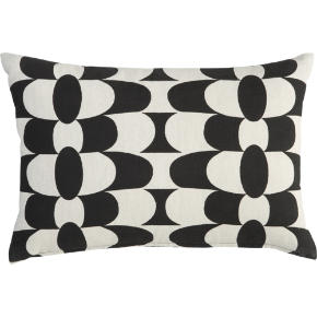 geo mod black and natural 18x12 pillow