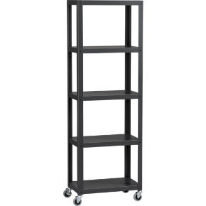 go-cart carbon five-shelf bookcase