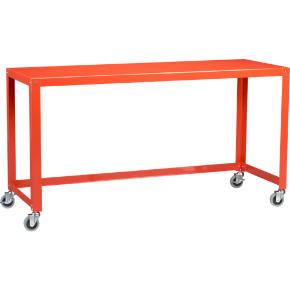 go-cart bright orange console table