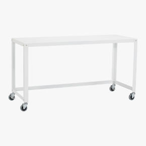 go-cart white console table