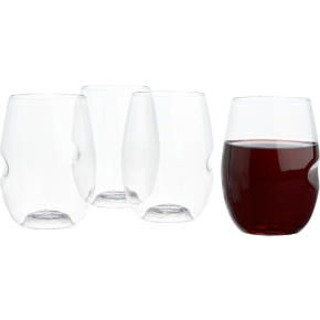 govino stemless wine glasses set of four