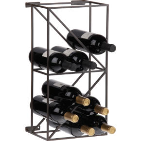 linear 12 bottle wine rack