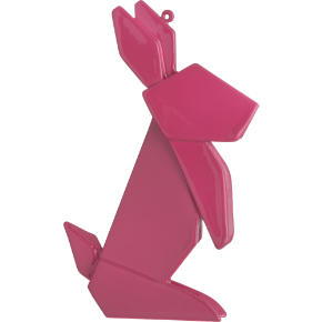 origami bunny ornament