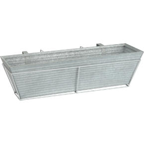 oscar rectangular rail planter and rail frame