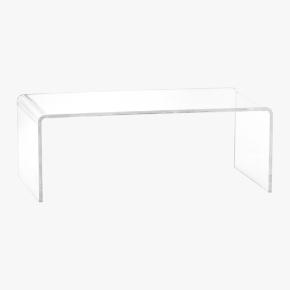 peekaboo clear coffee table