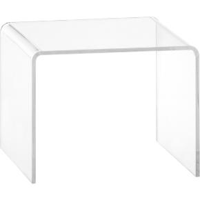 peekaboo clear low side table