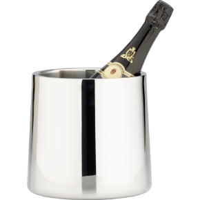 stainless steel shiny champagne-wine bucket