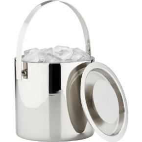 stainless steel shiny ice bucket