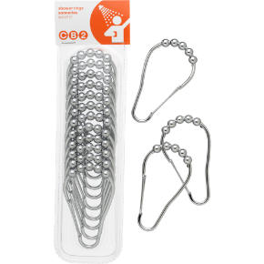 shower curtain roller clips set of 12