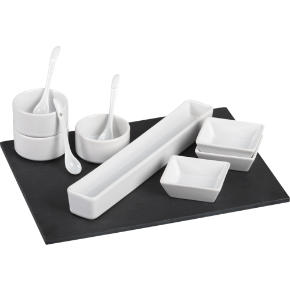 11-piece slate serving set