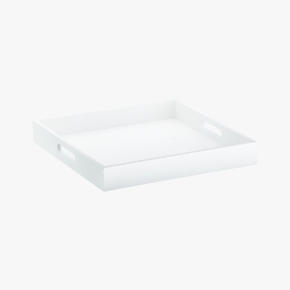 square hi-gloss white tray