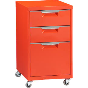 TPS bright orange file cabinet