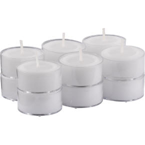 clear-cupped tealight candles set of 12