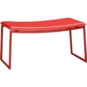 triumph red ottoman