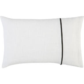 zipper white 18x12 pillow