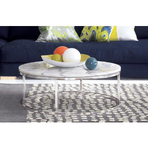 smart round marble top coffee table