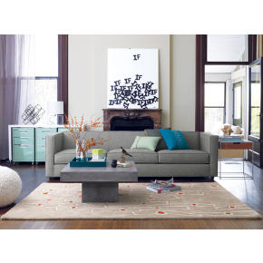 club grey 3-seater sofa