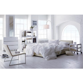 deconstructed bed linens