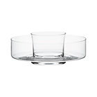 Chip and Dip.10"x3.25" outer bowl and 4.5"x3.5" inner bowl.
