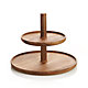 2-Piece Acacia Stacking Platter Set