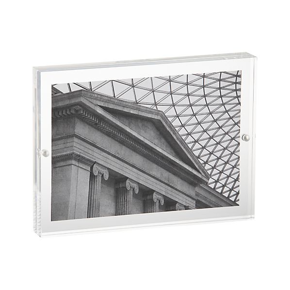 Acrylic 5x7 Block Picture Frame Crate and Barrel