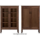 Walnut 40" Two-Door Cabinet.