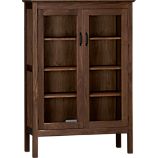 Ainsworth Walnut 40" Two-Door Cabinet with Glass Doors