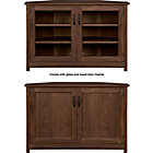 Walnut Corner Media Stand.