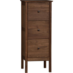 Ainsworth Walnut Triple Filing Cabinet
