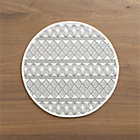Alexandra White Placemat.