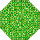 9' Round Marimekko Appelsiini Green Umbrella Cover