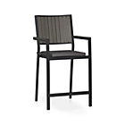 Alfresco Grey Barstool with Cushion. (24" seat);