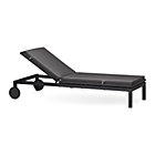 Grey Chaise Lounge with Cushion