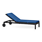 Alfresco Grey Chaise Lounge with Cushion