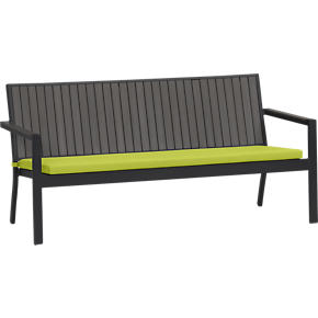 Alfresco Grey Sofa with Sunbrella® Apple Cushion