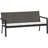 Alfresco Grey Sofa with Sunbrella® White Sand Cushion