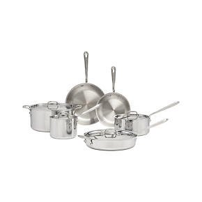 All-Clad® Stainless 10-Piece Cookware Set with Bonus