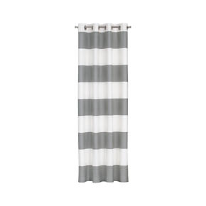 Alston Ivory/Grey 50x96 Curtain Panel