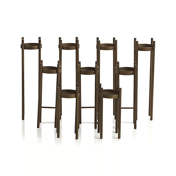 Antique Brass Fireplace Candelabra Crate and Barrel