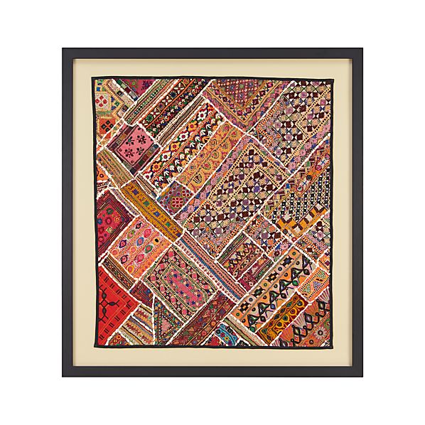 Antique Cloth Wall Art Crate and Barrel