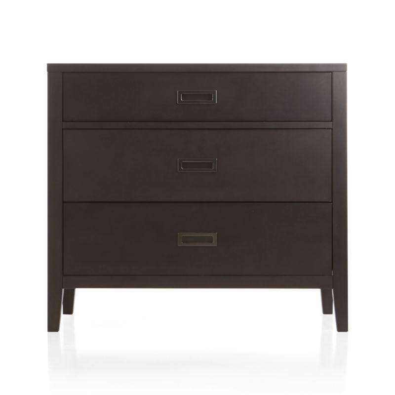 Arch Charcoal 3Drawer Chest in Arch Charcoal Beds Crate and Barrel