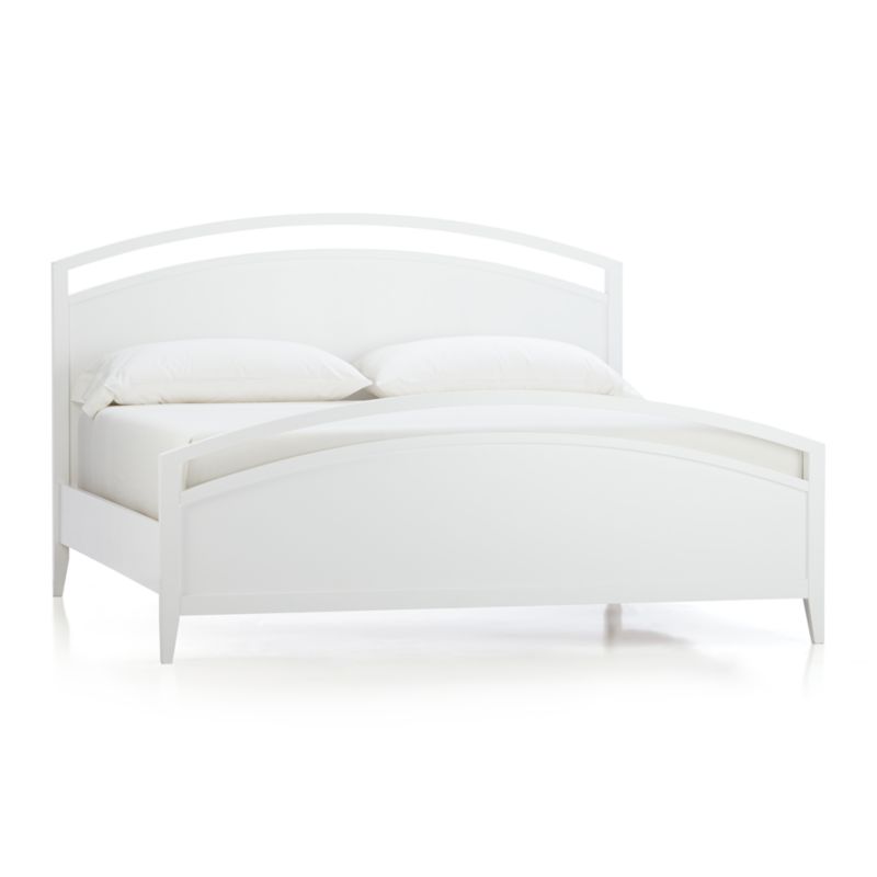 Arch White King Bed in Beds & Headboards Crate and Barrel